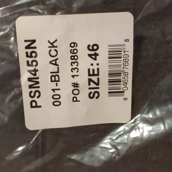 Paul Frederick size 46 black denim pleated pants.New. - Picture 3 of 4